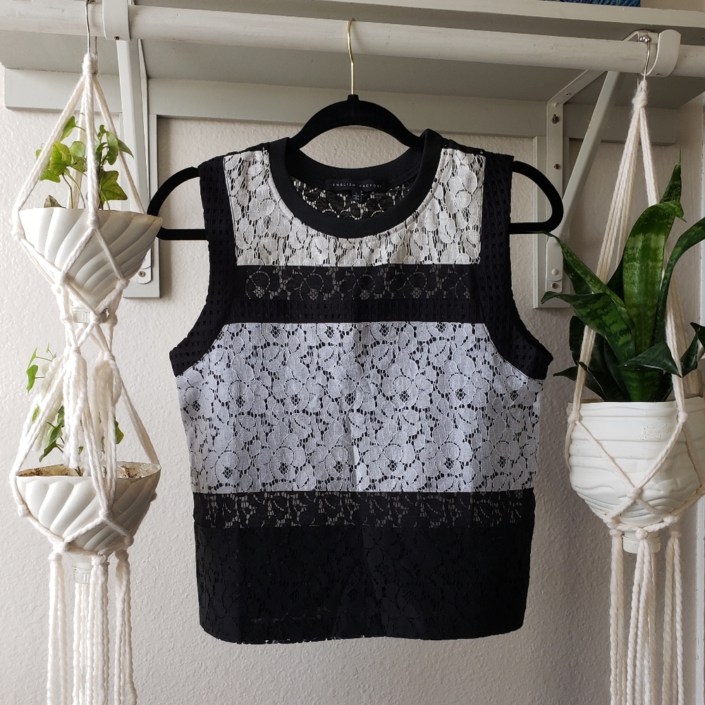 English Factory Lace top